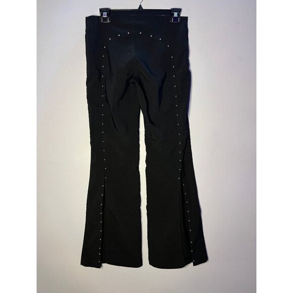 Liquid Clothing - Juniors Y2K Black Studded Dress Pants Sz. 11 - Picture 2 of 7